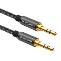 Wozinsky uniwersalny kabel mini jack 2x kabel AUX 3 m czarny Wozinsky uniwersalny kabel mini jack 2x kabel AUX 3 m czarny
