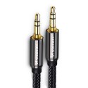 Wozinsky uniwersalny kabel mini jack 2x kabel AUX 3 m czarny Wozinsky uniwersalny kabel mini jack 2x kabel AUX 3 m czarny