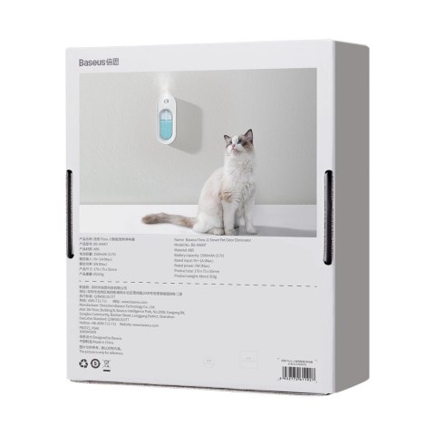 Baseus Flora J1 neutralizator zapachów zwierzęcych biały (ACFJ000002) Baseus Flora J1 neutralizator zapachów zwierzęcych biały (ACFJ000002)