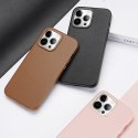 Dux Ducis Grit skórzane etui do iPhone 14 Pro Max elegancki pokrowiec ze sztucznej skóry (kompatybilne z MagSafe) brązowy Dux Ducis Grit skórzane etui do iPhone 14 Pro Max elegancki pokrowiec ze sztucznej skóry (kompatybilne z MagSafe) brązowy