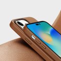 Dux Ducis Grit skórzane etui do iPhone 14 Pro Max elegancki pokrowiec ze sztucznej skóry (kompatybilne z MagSafe) brązowy Dux Ducis Grit skórzane etui do iPhone 14 Pro Max elegancki pokrowiec ze sztucznej skóry (kompatybilne z MagSafe) brązowy