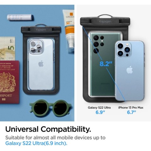 Etui Spigen Aqua Shield A601 wodoodporne IPX8 - czarne Etui Spigen Aqua Shield A601 wodoodporne IPX8 - czarne