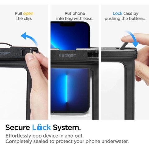 Etui Spigen Aqua Shield A601 wodoodporne IPX8 - czarne Etui Spigen Aqua Shield A601 wodoodporne IPX8 - czarne