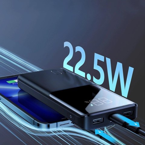 Joyroom powerbank 22.5W 10000mAh PD QC3.0 AFC czarny (JR-QP191) Joyroom powerbank 22.5W 10000mAh PD QC3.0 AFC czarny (JR-QP191)