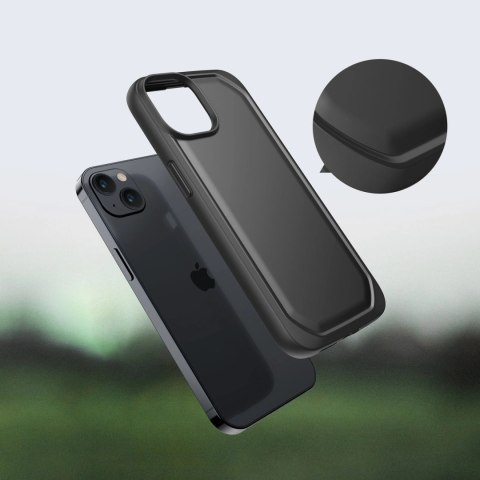 Raptic X-Doria Slim Case etui iPhone 14 Plus pokrowiec plecki czarny Raptic X-Doria Slim Case etui iPhone 14 Plus pokrowiec plecki czarny