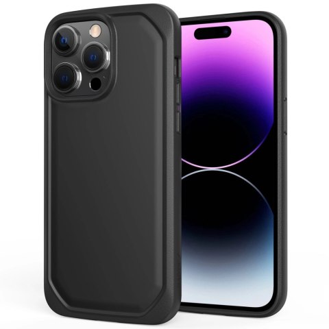 Raptic X-Doria Slim Case etui iPhone 14 Pro pokrowiec plecki czarny Raptic X-Doria Slim Case etui iPhone 14 Pro pokrowiec plecki czarny
