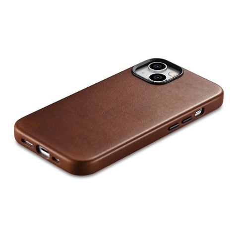 ICarer Oil Wax Premium Leather Case skórzane etui iPhone 14 Plus magnetyczne z MagSafe brązowy (WMI14220703-RB) ICarer Oil Wax Premium Leather Case skórzane etui iPhone 14 Plus magnetyczne z MagSafe brązowy (WMI14220703-RB)