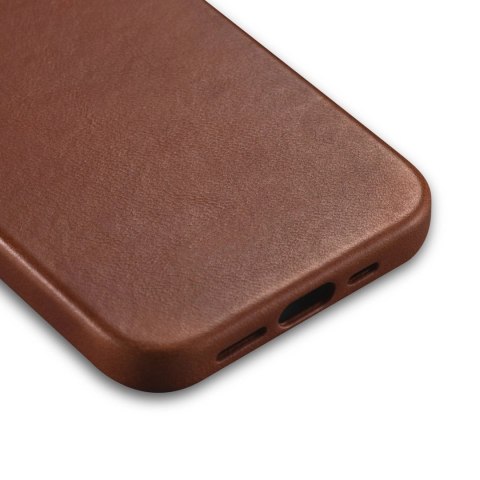 ICarer Oil Wax Premium Leather Case skórzane etui iPhone 14 Plus magnetyczne z MagSafe brązowy (WMI14220703-RB) ICarer Oil Wax Premium Leather Case skórzane etui iPhone 14 Plus magnetyczne z MagSafe brązowy (WMI14220703-RB)