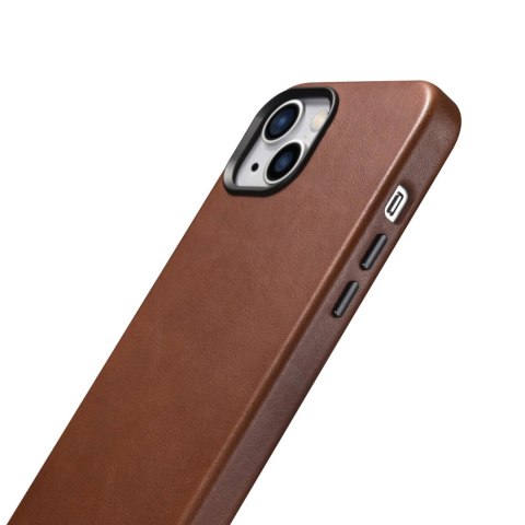 ICarer Oil Wax Premium Leather Case skórzane etui iPhone 14 Plus magnetyczne z MagSafe brązowy (WMI14220703-RB) ICarer Oil Wax Premium Leather Case skórzane etui iPhone 14 Plus magnetyczne z MagSafe brązowy (WMI14220703-RB)