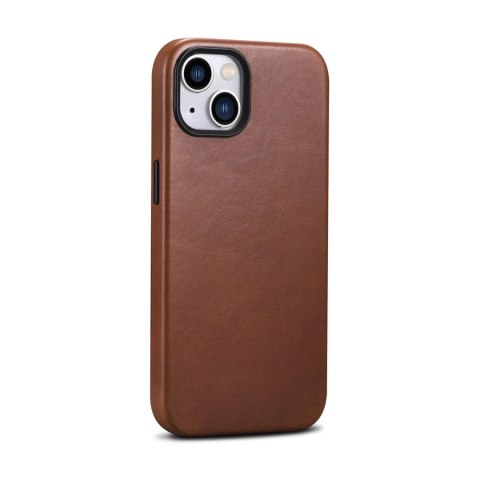 ICarer Oil Wax Premium Leather Case skórzane etui iPhone 14 Plus magnetyczne z MagSafe brązowy (WMI14220703-RB) ICarer Oil Wax Premium Leather Case skórzane etui iPhone 14 Plus magnetyczne z MagSafe brązowy (WMI14220703-RB)