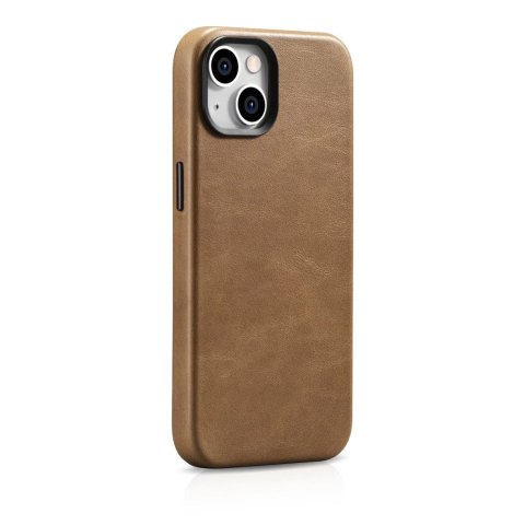 ICarer Oil Wax Premium Leather Case skórzane etui iPhone 14 Plus magnetyczne z MagSafe brązowy (WMI14220703-TN) ICarer Oil Wax Premium Leather Case skórzane etui iPhone 14 Plus magnetyczne z MagSafe brązowy (WMI14220703-TN)