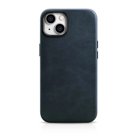 ICarer Oil Wax Premium Leather Case skórzane etui iPhone 14 Plus magnetyczne z MagSafe ciemnoniebieski (WMI14220703-BU) ICarer Oil Wax Premium Leather Case skórzane etui iPhone 14 Plus magnetyczne z MagSafe ciemnoniebieski (WMI14220703-BU)