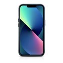 ICarer Oil Wax Premium Leather Case skórzane etui iPhone 14 Plus magnetyczne z MagSafe ciemnoniebieski (WMI14220703-BU)