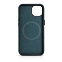 ICarer Oil Wax Premium Leather Case skórzane etui iPhone 14 Plus magnetyczne z MagSafe ciemnoniebieski (WMI14220703-BU)