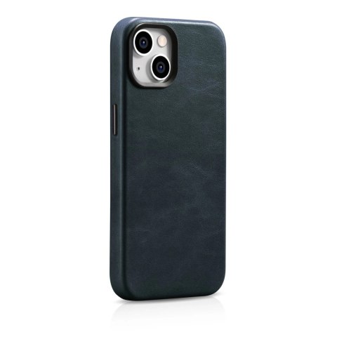 ICarer Oil Wax Premium Leather Case skórzane etui iPhone 14 Plus magnetyczne z MagSafe ciemnoniebieski (WMI14220703-BU) ICarer Oil Wax Premium Leather Case skórzane etui iPhone 14 Plus magnetyczne z MagSafe ciemnoniebieski (WMI14220703-BU)