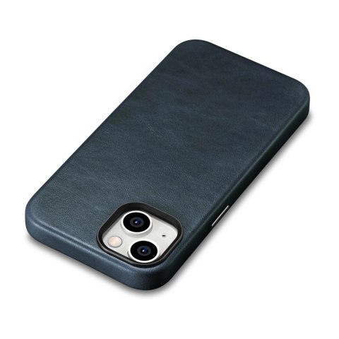 ICarer Oil Wax Premium Leather Case skórzane etui iPhone 14 Plus magnetyczne z MagSafe ciemnoniebieski (WMI14220703-BU) ICarer Oil Wax Premium Leather Case skórzane etui iPhone 14 Plus magnetyczne z MagSafe ciemnoniebieski (WMI14220703-BU)