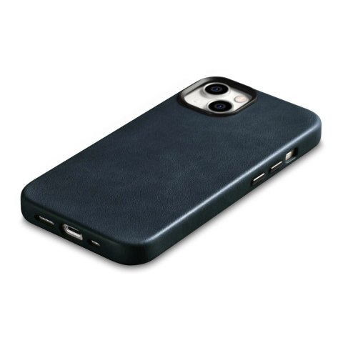 ICarer Oil Wax Premium Leather Case skórzane etui iPhone 14 Plus magnetyczne z MagSafe ciemnoniebieski (WMI14220703-BU) ICarer Oil Wax Premium Leather Case skórzane etui iPhone 14 Plus magnetyczne z MagSafe ciemnoniebieski (WMI14220703-BU)