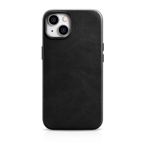 ICarer Oil Wax Premium Leather Case skórzane etui iPhone 14 Plus magnetyczne z MagSafe czarny (WMI14220703-BK) ICarer Oil Wax Premium Leather Case skórzane etui iPhone 14 Plus magnetyczne z MagSafe czarny (WMI14220703-BK)