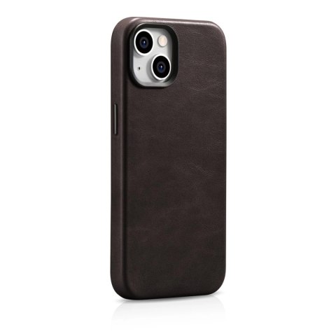 ICarer Oil Wax Premium Leather Case skórzane etui iPhone 14 magnetyczne z MagSafe brązowy (WMI14220701-BN) ICarer Oil Wax Premium Leather Case skórzane etui iPhone 14 magnetyczne z MagSafe brązowy (WMI14220701-BN)