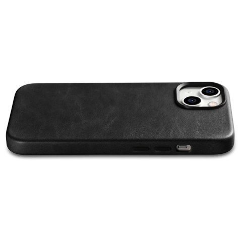 ICarer Oil Wax Premium Leather Case skórzane etui iPhone 14 magnetyczne z MagSafe czarny (WMI14220701-BK) ICarer Oil Wax Premium Leather Case skórzane etui iPhone 14 magnetyczne z MagSafe czarny (WMI14220701-BK)