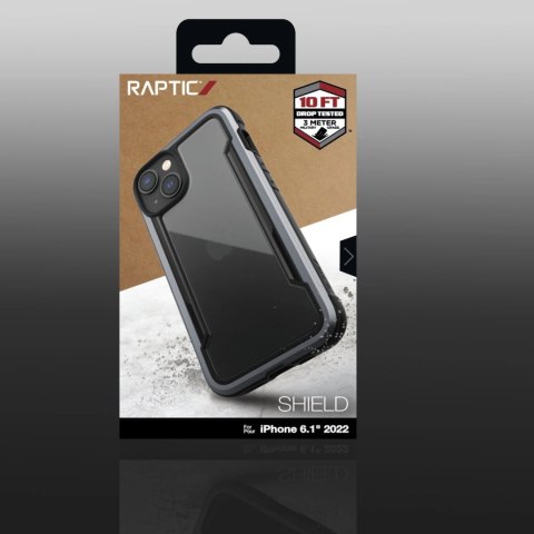 Raptic X-Doria Shield Case etui iPhone 14 pancerny pokrowiec czarny Raptic X-Doria Shield Case etui iPhone 14 pancerny pokrowiec czarny