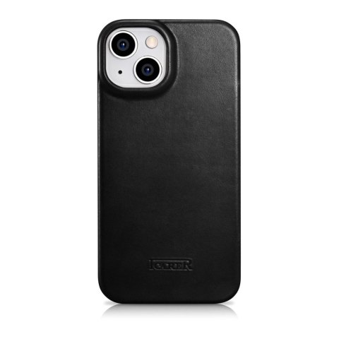 ICarer CE Oil Wax Premium Leather Folio Case skórzane etui iPhone 14 Plus z klapką magnetyczne MagSafe czarny (AKI14220707-BK) ICarer CE Oil Wax Premium Leather Folio Case skórzane etui iPhone 14 Plus z klapką magnetyczne MagSafe czarny (AKI14220707-BK)