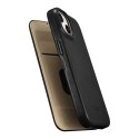 ICarer CE Oil Wax Premium Leather Folio Case skórzane etui iPhone 14 Plus z klapką magnetyczne MagSafe czarny (AKI14220707-BK)
