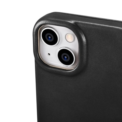 ICarer CE Oil Wax Premium Leather Folio Case skórzane etui iPhone 14 Plus z klapką magnetyczne MagSafe czarny (AKI14220707-BK) ICarer CE Oil Wax Premium Leather Folio Case skórzane etui iPhone 14 Plus z klapką magnetyczne MagSafe czarny (AKI14220707-BK)