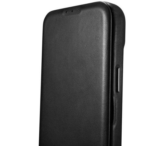 ICarer CE Oil Wax Premium Leather Folio Case skórzane etui iPhone 14 Plus z klapką magnetyczne MagSafe czarny (AKI14220707-BK) ICarer CE Oil Wax Premium Leather Folio Case skórzane etui iPhone 14 Plus z klapką magnetyczne MagSafe czarny (AKI14220707-BK)