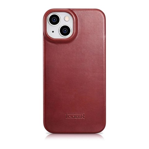 ICarer CE Oil Wax Premium Leather Folio Case skórzane etui iPhone 14 Plus z klapką magnetyczne MagSafe czerwony (AKI14220707-RD) ICarer CE Oil Wax Premium Leather Folio Case skórzane etui iPhone 14 Plus z klapką magnetyczne MagSafe czerwony (AKI14220707-RD)