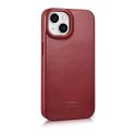 ICarer CE Oil Wax Premium Leather Folio Case skórzane etui iPhone 14 Plus z klapką magnetyczne MagSafe czerwony (AKI14220707-RD) ICarer CE Oil Wax Premium Leather Folio Case skórzane etui iPhone 14 Plus z klapką magnetyczne MagSafe czerwony (AKI14220707-RD)