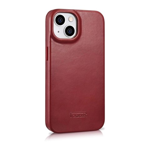 ICarer CE Oil Wax Premium Leather Folio Case skórzane etui iPhone 14 Plus z klapką magnetyczne MagSafe czerwony (AKI14220707-RD) ICarer CE Oil Wax Premium Leather Folio Case skórzane etui iPhone 14 Plus z klapką magnetyczne MagSafe czerwony (AKI14220707-RD)