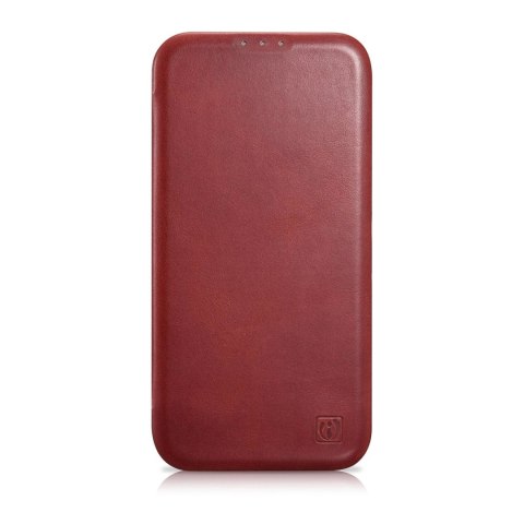 ICarer CE Oil Wax Premium Leather Folio Case skórzane etui iPhone 14 Pro z klapką magnetyczne MagSafe czerwony (AKI14220706-RD) ICarer CE Oil Wax Premium Leather Folio Case skórzane etui iPhone 14 Pro z klapką magnetyczne MagSafe czerwony (AKI14220706-RD)