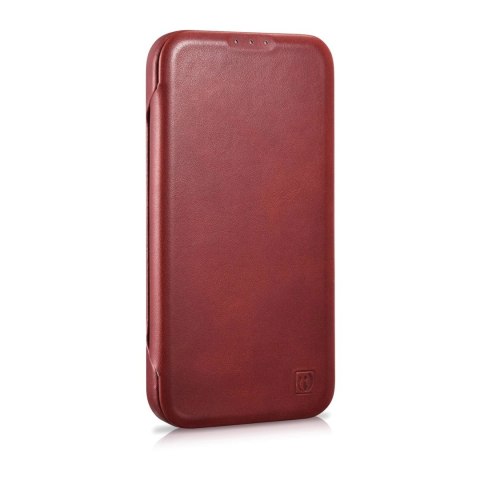 ICarer CE Oil Wax Premium Leather Folio Case skórzane etui iPhone 14 Pro z klapką magnetyczne MagSafe czerwony (AKI14220706-RD) ICarer CE Oil Wax Premium Leather Folio Case skórzane etui iPhone 14 Pro z klapką magnetyczne MagSafe czerwony (AKI14220706-RD)