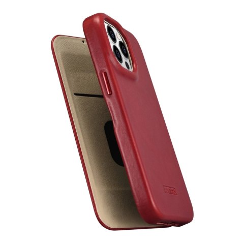 ICarer CE Oil Wax Premium Leather Folio Case skórzane etui iPhone 14 Pro z klapką magnetyczne MagSafe czerwony (AKI14220706-RD) ICarer CE Oil Wax Premium Leather Folio Case skórzane etui iPhone 14 Pro z klapką magnetyczne MagSafe czerwony (AKI14220706-RD)
