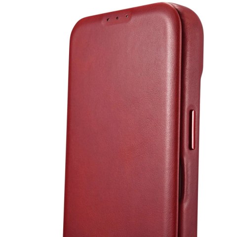 ICarer CE Oil Wax Premium Leather Folio Case skórzane etui iPhone 14 Pro z klapką magnetyczne MagSafe czerwony (AKI14220706-RD) ICarer CE Oil Wax Premium Leather Folio Case skórzane etui iPhone 14 Pro z klapką magnetyczne MagSafe czerwony (AKI14220706-RD)