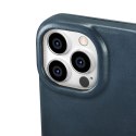 ICarer CE Oil Wax Premium Leather Folio Case skórzane etui iPhone 14 Pro z klapką magnetyczne MagSafe niebieski (AKI14220706-BU)