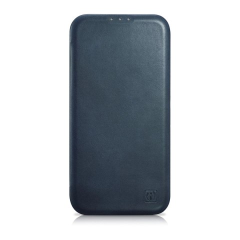 ICarer CE Oil Wax Premium Leather Folio Case skórzane etui iPhone 14 z klapką magnetyczne MagSafe niebieski (AKI14220705-BU) ICarer CE Oil Wax Premium Leather Folio Case skórzane etui iPhone 14 z klapką magnetyczne MagSafe niebieski (AKI14220705-BU)