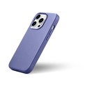 ICarer Case Leather pokrowiec etui z naturalnej skóry do iPhone 14 Pro Max jasnofioletowy (WMI14220708-LP) (kompatybilne z MagSa