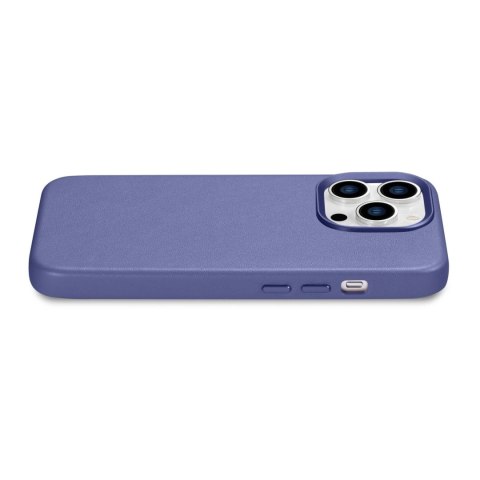 ICarer Case Leather pokrowiec etui z naturalnej skóry do iPhone 14 Pro Max jasnofioletowy (WMI14220708-LP) (kompatybilne z MagSa ICarer Case Leather pokrowiec etui z naturalnej skóry do iPhone 14 Pro Max jasnofioletowy (WMI14220708-LP) (kompatybilne z MagSa