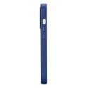ICarer Case Leather pokrowiec etui z naturalnej skóry do iPhone 14 Pro Max niebieski (WMI14220708-BU) (kompatybilne z MagSafe)