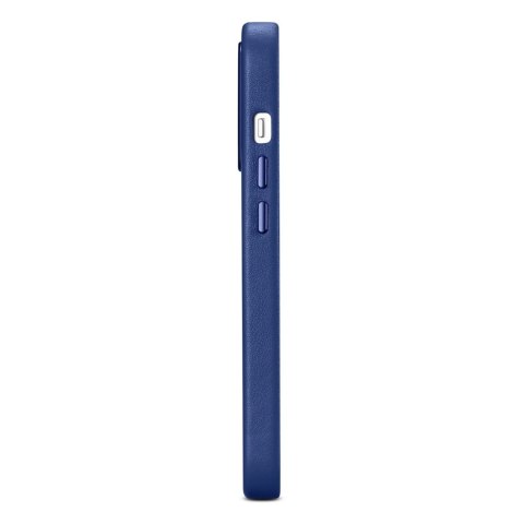 ICarer Case Leather pokrowiec etui z naturalnej skóry do iPhone 14 Pro Max niebieski (WMI14220708-BU) (kompatybilne z MagSafe) ICarer Case Leather pokrowiec etui z naturalnej skóry do iPhone 14 Pro Max niebieski (WMI14220708-BU) (kompatybilne z MagSafe)