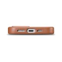 ICarer Case Leather pokrowiec etui z naturalnej skóry do iPhone 14 brązowy (WMI14220705-BN) (kompatybilne z MagSafe)
