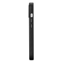 ICarer Case Leather pokrowiec etui z naturalnej skóry do iPhone 14 czarny (WMI14220705-BK) (kompatybilne z MagSafe)