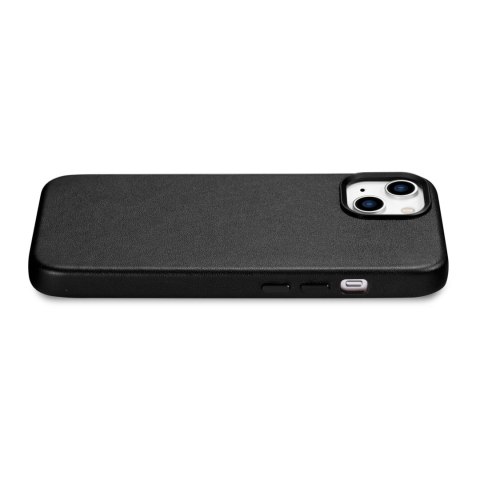 ICarer Case Leather pokrowiec etui z naturalnej skóry do iPhone 14 czarny (WMI14220705-BK) (kompatybilne z MagSafe) ICarer Case Leather pokrowiec etui z naturalnej skóry do iPhone 14 czarny (WMI14220705-BK) (kompatybilne z MagSafe)