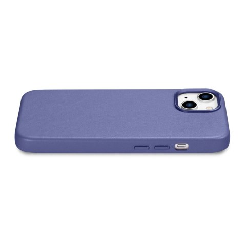 ICarer Case Leather pokrowiec etui z naturalnej skóry do iPhone 14 jasnofioletowy (WMI14220705-LP) (kompatybilne z MagSafe) ICarer Case Leather pokrowiec etui z naturalnej skóry do iPhone 14 jasnofioletowy (WMI14220705-LP) (kompatybilne z MagSafe)