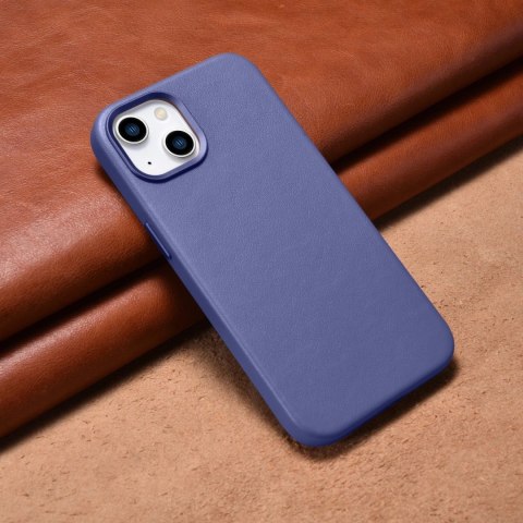 ICarer Case Leather pokrowiec etui z naturalnej skóry do iPhone 14 jasnofioletowy (WMI14220705-LP) (kompatybilne z MagSafe) ICarer Case Leather pokrowiec etui z naturalnej skóry do iPhone 14 jasnofioletowy (WMI14220705-LP) (kompatybilne z MagSafe)