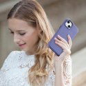 ICarer Case Leather pokrowiec etui z naturalnej skóry do iPhone 14 jasnofioletowy (WMI14220705-LP) (kompatybilne z MagSafe)