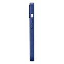 ICarer Case Leather pokrowiec etui z naturalnej skóry do iPhone 14 niebieski (WMI14220705-BU) (kompatybilne z MagSafe)