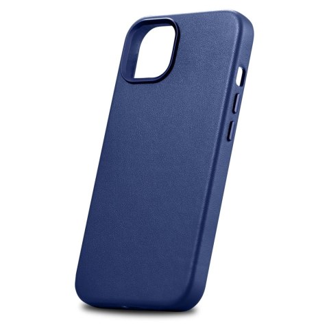 ICarer Case Leather pokrowiec etui z naturalnej skóry do iPhone 14 niebieski (WMI14220705-BU) (kompatybilne z MagSafe) ICarer Case Leather pokrowiec etui z naturalnej skóry do iPhone 14 niebieski (WMI14220705-BU) (kompatybilne z MagSafe)